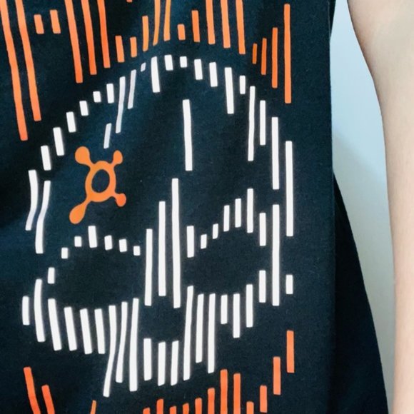💀🧡Orangetheory Hell Week Racerback Tank Top/ reflection skull - Picture 7 of 7